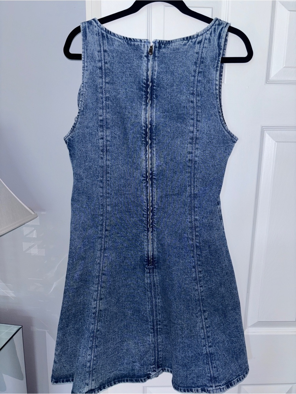 Abercrombie & Fitch Blue Denim A-Line Mini Dress - Picture 2 of 4